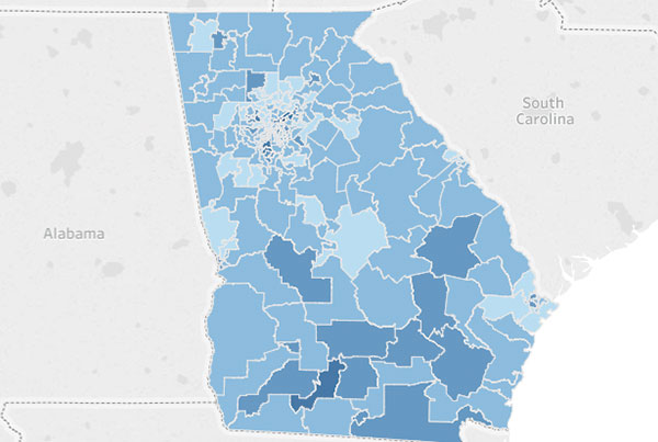 WABE.org Georgia’s Uninsured interactive