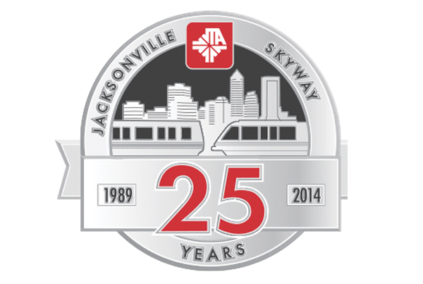 Jacksonville Skyway 25th Anniversary logo design
