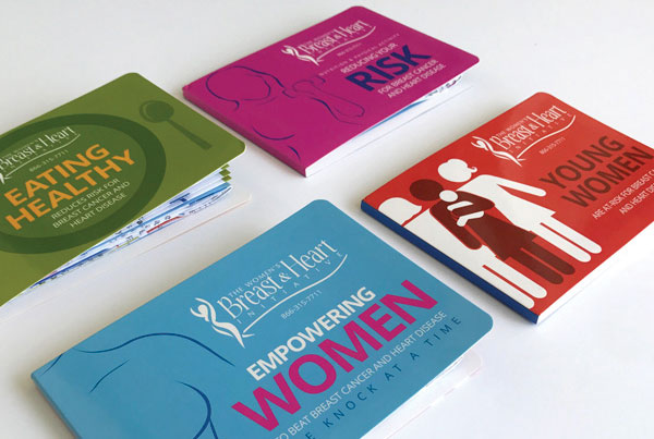 Women’s Breast & Heart Initiative infographic brochure designs