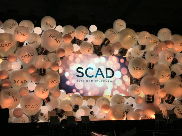 SCAD 2017 commencement stage