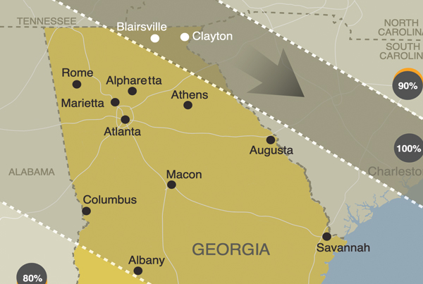 WABE.org Georgia solar eclipse interactive